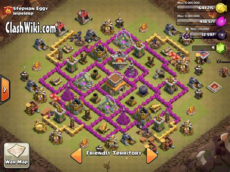 War th8 base - Town hall 8 (Th8) clan war/Trophy base Anti hogs/anti air dragons/anti gowipe 2015 Replay with air sweeper update.Note: Now because this base is popular, you...